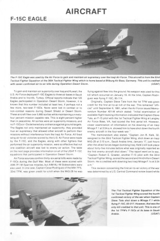 Cover of Us Aircraft and Armament of Operation Desert Storm