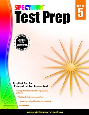Book cover for Spectrum Test Prep, Grade 5