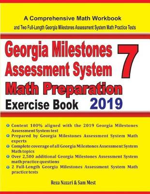 Book cover for Georgia Milestones Assessment System 7 Math Preparation Exercise Book