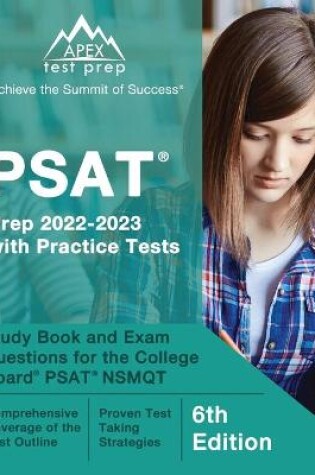 Cover of PSAT Prep 2022 - 2023 with Practice Tests