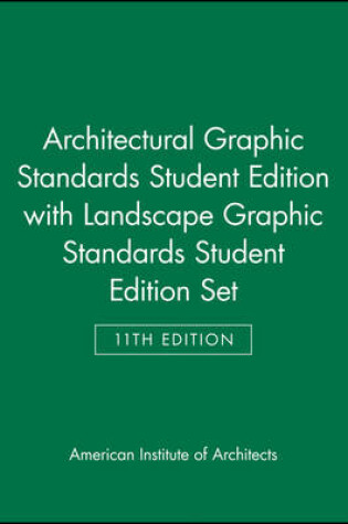 Cover of Architectural Graphic Standards 11 Edition Student Edition with Landscape Graphic Standards Student Edition Set