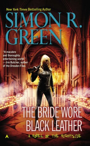 Book cover for The Bride Wore Black Leather