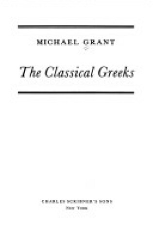 Cover of The Classical Greeks