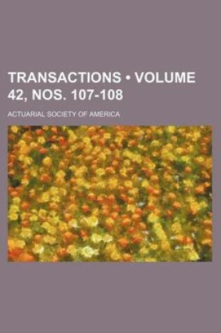 Cover of Transactions (Volume 42, Nos. 107-108)