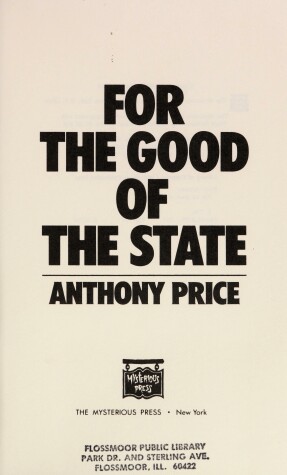 Book cover for For Good State