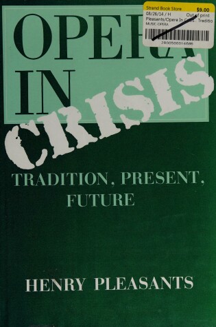 Cover of Opera in Crisis