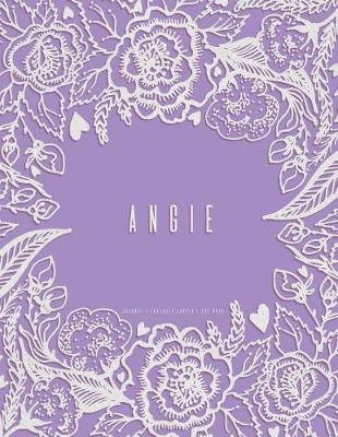 Book cover for Angie - Lavender Purple Journal, Dot Grid