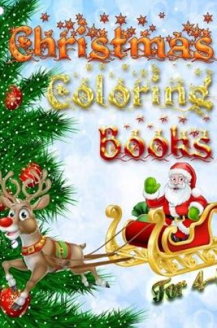 Cover of Christmas Coloring Book for 4-8