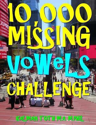 Book cover for 10,000 Missing Vowels Challenge