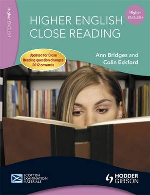 Book cover for Higher English Close Reading