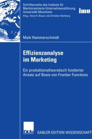 Cover of Effizienzanalyse im Marketing