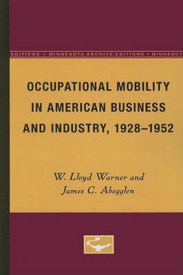 Book cover for Occupational Mobility in American Business and Industry, 1928-1952