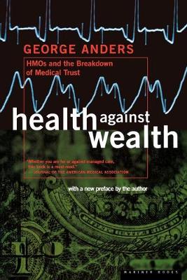 Book cover for Health against Wealth