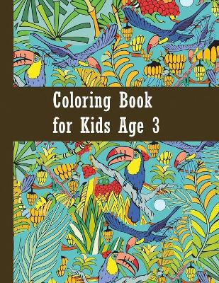 Book cover for Coloring book for kids age 3