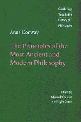 Book cover for Anne Conway: The Principles of the Most Ancient and Modern Philosophy