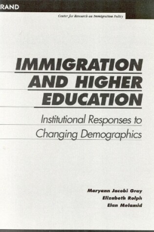 Cover of Immigration and Higher Education