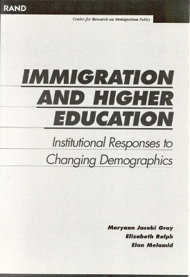 Book cover for Immigration and Higher Education