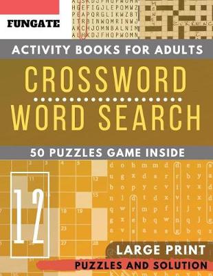Book cover for Crossword and Word Search Activity books