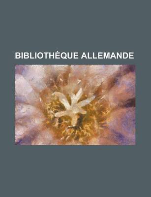 Book cover for Bibliotheque Allemande