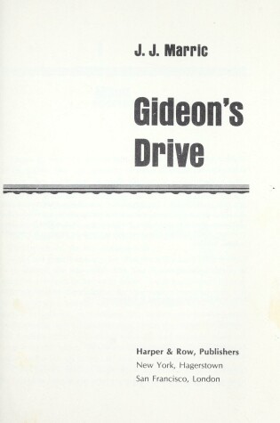 Cover of Gideon's Drive