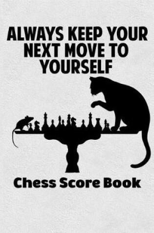 Cover of Always Keep Your Next Move To Yourself Chess Score Book