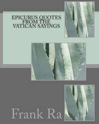 Book cover for Epicurus quotes from the Vatican Sayings