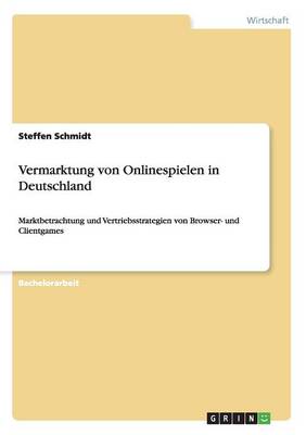 Book cover for Vermarktung von Onlinespielen in Deutschland