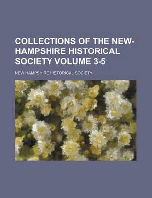 Book cover for Collections of the New-Hampshire Historical Society Volume 3-5