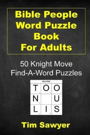 Cover of Bible People Word Puzzle Book for Adults