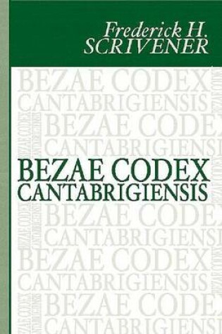 Cover of Bezae Codex Cantabrigiensis