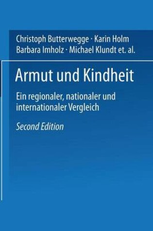 Cover of Armut und Kindheit