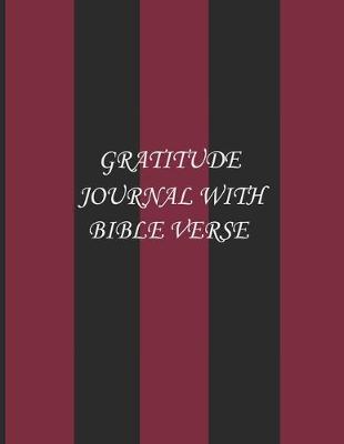 Book cover for gratitude journal with bible verse