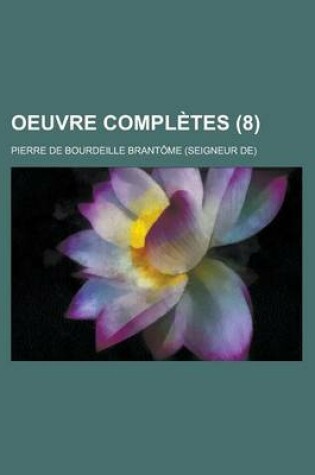 Cover of Oeuvre Completes (8)