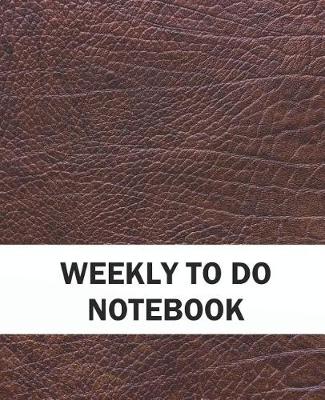 Cover of Weekly to Do Notebook