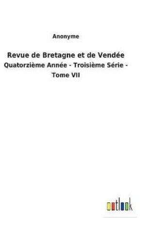 Cover of Revue de Bretagne et de Vendée