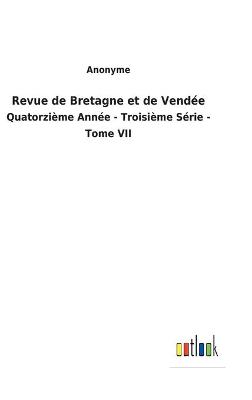 Book cover for Revue de Bretagne et de Vendée