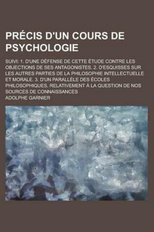 Cover of Precis D'Un Cours de Psychologie; Suivi