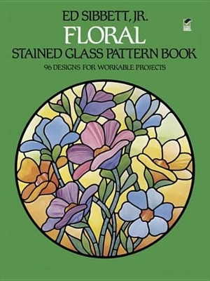 Book cover for Floral Stained Glass Pattern Book