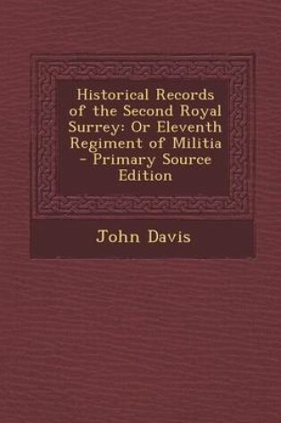 Cover of Historical Records of the Second Royal Surrey