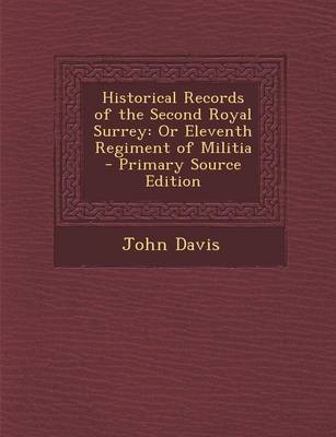 Book cover for Historical Records of the Second Royal Surrey
