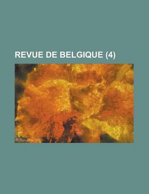 Book cover for Revue de Belgique (4)