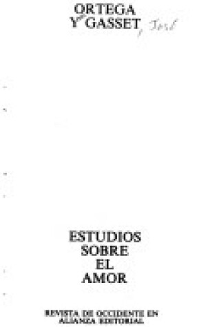 Cover of Estudio Sobre el Amor