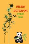 Book cover for Memo Notebook Bamboo Panda