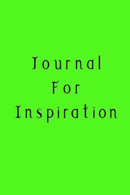 Book cover for Journal For Inspiration