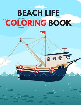 Book cover for Beach Life Coloring Book