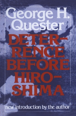 Book cover for Deterrence Before Hiroshima