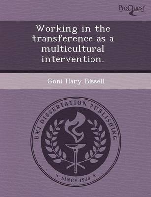 Book cover for Working in the Transference as a Multicultural Intervention