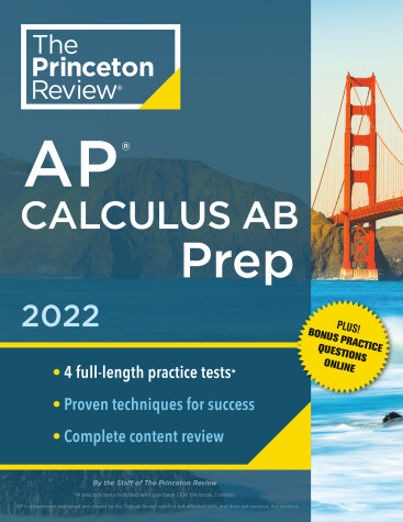 Book cover for Princeton Review AP Calculus AB Prep, 2022