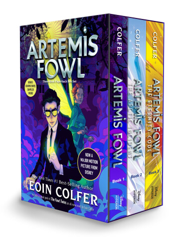 Book cover for Artemis Fowl 3-book Paperback Boxed Set-Artemis Fowl, Books 1-3