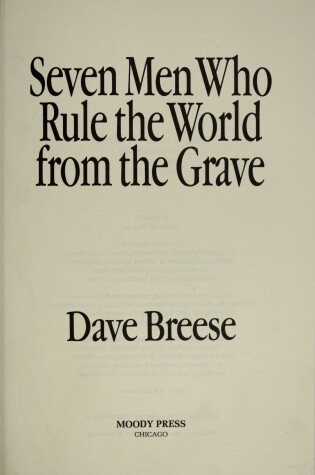 Cover of Seven Men Who Rule the World from the Grave